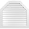 Ekena Millwork Octagonal Top Surface Mount PVC Gable Vent w/ 3-1/2"W x 1"P Standard Frame, 42"W x 40"H GVPOT42X4001SN - alternate 1